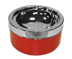 Kipp-Aschenbecher aus Metall, Farbe:Rot