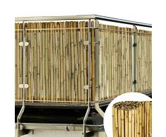 Sol Royal Sichtschutz Bambus Zaun Massiv 90x250cm (HxB) SolVision B38 Bambusmatte Premium - Bambusstangen als Sichtschutzmatte Natur mit dickem Bambusrohr