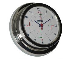 Vion Schiffsuhr Funksektoren Edelstahl poliert 129mm