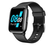 YAMAY Smartwatch,Fitness Armbanduhr mit Blutdruck Messgeräte,Pulsoximeter,Pulsuhren Fitness Uhr Wasserdicht IP68 Fitness Tracker Schrittzähler Uhr für Damen Herren Smart Watch für iOS Android Handy