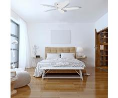 Hunter Deckenventilator Low Profile II Wendeflügel, 1 Stück, 112/132 cm, weiß / ahorn, 24377