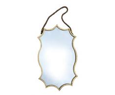 Spiegel 95cm Metall Gold Wandspiegel Vintage Garderobenspiegel Antik Landhaus