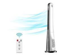 YLOVOW Turm Fan - 43 Zoll Bladeless Oszillierende Quiet Fan W/Fernbedienung, 3 Modus 3 Speed ​​& 7.5 Timer, Ganze Zimmer Luftumwälzer Stehender Ventilator Für Schlafzimmer Wohnzimmer Home Office