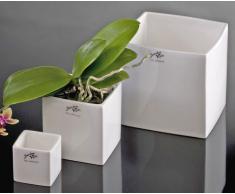 Vase Porzellan Tischvase Porzellanvase Würfel CUBE, 10 cm