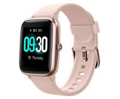 Willful Smartwatch,1.3 Zoll Touch-Farbdisplay Fitness Armbanduhr mit Pulsuhr Fitness Tracker IP68 Wasserdicht Sportuhr Smart Watch mit Schrittzähler,Schlafmonitor,Stoppuhr für Damen Herren Kinder