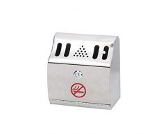 DUOER home Standaschenbecher Qualitäts-Edelstahl-Wandascher Matte Ash Bin Abschließbare Zigarettenstummel Container mit Schlüssel Standaschenbecher für draußen (Color : C)