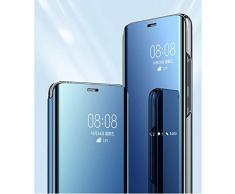 Bakicey Galaxy S7 Edge Leder Hülle, Galaxy S7 Edge Handyhülle Spiegel Schutzhülle Flip Tasche Case Cover für Samsung S7 Edge, Stand Feature handyhuelle etui Bumper Hülle für Samsung S7 Edge (Lila)