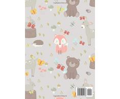 My Sticker Album: Stickeralum leer zum sammeln | Motiv: Niedliche Wald Tiere DIN A4 Format mit 40 Seiten für Mädchen und Jungen | Kein Silikonpapier zum wieder abziehen