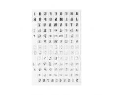 Transparent Klar Silikon Briefmarken Alphabet Buchstaben Zahlen Umweltfreundliche PVC Planer Stempel Sets Kind Erwachsene DIY Handwerk Scrapbooking Karte, die Tagebuch Album Dekorieren Schreibwaren We(Y38 - Großbuchstaben und Kleinbuchstaben)