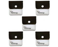 My Ashtray 5 Taschen-Aschenbecher, Schwarz/Weiß
