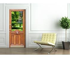 StickerProfis Türtapete selbstklebend TürPoster - TREPPE ZUM LICHT - Fototapete Türfolie Poster Tapete