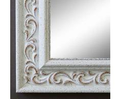 Online Galerie Bingold Spiegel Wandspiegel Badspiegel Flurspiegel Garderobenspiegel - Über 200 Größen - Verona Weiß 4,4 - Außenmaß des Spiegels 40 x 50 - Wunschmaße auf Anfrage - Modern