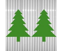 Tannenbäume 8,5cm Aufkleber Tanne Baum die cut Tattoo Wandtattoo Auto Fenster Spiegel Deko Folie Weihnachten (2)