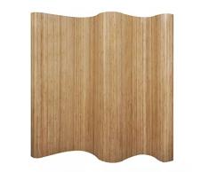 vidaXL 241668 Paravent Bambus Natur Raumteiler Trennwand Sichtschutz Spanische Wand, One Size