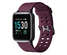 Willful Smartwatch,Fitness Armbanduhr mit Pulsuhr Touchscreen Fitness Uhr IP68 Wasserdicht Fitness Tracker Sportuhr mit Schrittzähler Stoppuhr Smart Watch für Damen Herren für iOS Android Handy