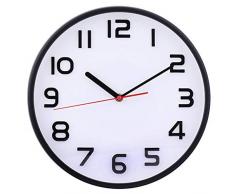 coslife Wanduhr 12-Zoll-Non-Ticking Silent Quarz dekorative Uhren, leicht zu lesen, Home/Küche/Büro/Schuluhr (weiß)
