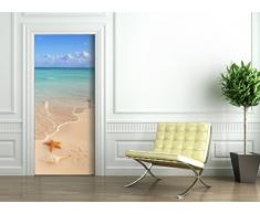 StickerProfis Türtapete selbstklebend TürPoster - SEESTERN - Fototapete Türfolie Poster Tapete Meer