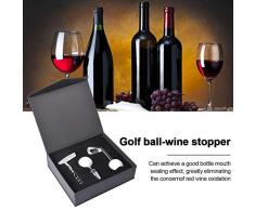 pologyase Weinöffnerset - Luxusgolf Weinflaschenöffner Set, Zinklegierung Korkenziehersatz Weinzubehör Set Weinliebhaber Golf Lovers [Boxed] Generous