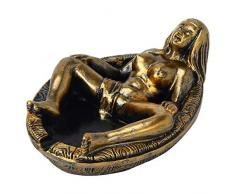 TOOGOO Retro Sch？nheit Aschen Becher Harz Frauen Harz Bad Statue Aschenbecher Halloween Ostern Bar Dekor Aschen Becher Auto Aschen Becher Wohn Kultur