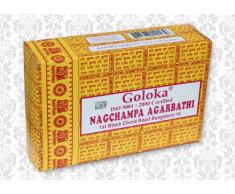Goloka Nag Champa Räucherstäbchen, 15 Grms x 12 Schachteln
