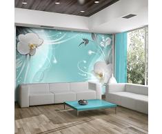 Vlies Fototapete 300x210 cm - 3 Farben zur Auswahl - Top - Tapete - Wandbilder XXL - Wandbild - Bild - Fototapeten - Tapeten - Wandtapete - Wand - Blumen Orchidee b-A-0149-a-c