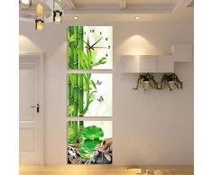 wandbild mit Uhr Warme Frühlingsblumen, Triptychonuhr, kreative Kunst, Stundenzeiger, Wohnzimmer, Veranda, dekorative Malerei, vertikale Version, rahmenlose Bilderwanduhr 13590