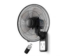 DONG 16Pendelwanduhr mit Timer und Fernbedienung, Windgeschwindigkeit DREI Geschwindigkeiten (schwarz)