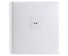 Goldbuch Hochzeitsalbum, Elegance, 34 x 35 cm, 100 weiße Seiten mit Pergamin-Trennblättern, Kunstleder mit Silberprägung, Perlmutt, 32450