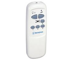 Westinghouse Lighting Fernbedienung für Westinghouse Deckenventilatoren, mit 3-stufiger Drehgeschwindigkeit, EIN-/AUS Schalter für Lampe, mit Lichtdimmer 7879240