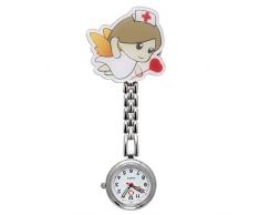 JSDDE Damen Krankenschwester FOB Uhr Pfleger Kette Analog Quarz Cartoon Mädchen Modell2