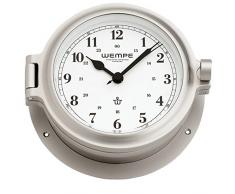 Wempe Yachtuhr Bullaugenuhr Cup Nickel Ø 140mm - Arabische Ziffern