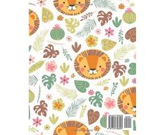 Sticker Album: Blank Sticker Book Lion Theme 8x10