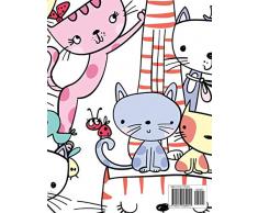 Sticker Album: Blank Sticker Book Cat for Kids Large Size 8.5x11 100 pages
