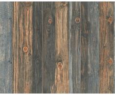 A.S. Creation 908612 Mustertapete in Holzoptik "Wood n Stone" beige, braun, grau
