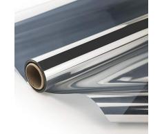 ZJELKY Spiegelfolie Sonnenschutzfolie Fenster Innen UV-Schutz Fensterfolie Tönungsfolie sichtschutzfolie wärmeschutzfolie Fenster (76 x 200 cm)