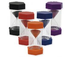 TimeTex Sanduhr, 12 cm, 6,5 cm Durchmesser, 10 Minuten, X-Groß, Orange