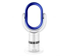 LCDY Flügelloser Turmventilator, stehender Ventilator Oszillierender Kühlventilator mit ferngesteuertem Stimmungslicht und Windmodi mit 10 Geschwindigkeiten, extrem leiser Luftzirkulatorlüfter,B