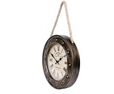 LISHIDA Barocke Vintage Wanduhr Nicht Ticken Wanduhr stumm Wanduhr römischen Ziffern Quarzuhr Stille Wanduhr Wohnzimmer Küche Schlafzimmer Büro Dekoration Uhr 40CM