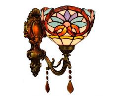 W.Z.H.H.H Pendelleuchte 8inch britischen Barock Spiegel Frontseiten-Lampen Nachtwand Classic Retro Garten Kristalllampe Pendelleuchte