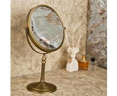 Homelava Kosmetikspiegel Antik Messing 3-Fach-Vergrößerung