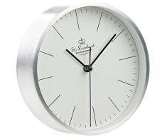 St. Leonhard Tischuhren: Moderne Aluminium-Tisch- & Wanduhr mit Quarz-Uhrwerk, Ø 15 cm (Wanduhr klein)