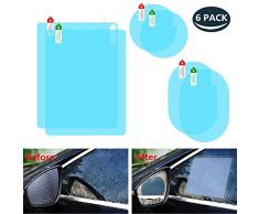 23GUANYI Auto Rückspiegel Regenschutz Folie,HD Wasserdicht Blendschutz Anti Fog Spiegel Schutzfolie Motorrad Rückspiegel,Regendicht Anti-Beschlag Folie für Auto