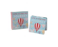 Kompakt Faltbar Handtaschenspiegel Make-up Kosmetik Reise Vergrößert Luftballon Design