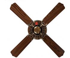Deckenbeleuchtung Europäischen Deckenventilator ohne Lichter Antik Deckenventilator Licht Fan Licht Stille Zugseil vier Blattdeckenventilator Retro Deckenventilator Ventilator (Größe: 105 cm (41,3 Zol