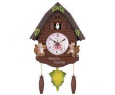 Sevenshop Hölzerne Antike Kuckucksuhr Zeitglocke Swing Alarm Watch Wall Art Handcraft Home - # 1