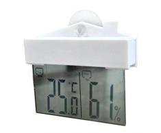 mengrui Innenwetterstation, Thermo-Hygrometer, Raumthermometer Digitaler Innenhygrometer-Monitor Temperatur- und Luftfeuchtigkeitsmesser für den Komfort im Heimbüro (Square)