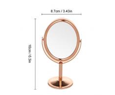 Lampen Buchlampe Tischlampe Leselicht Licht Lernen Mini-Kosmetikspiegel Tabletop Flexible Magnify Beidseitig Drehbarer Kosmetikspiegel Mit 2-Facher Vergrößerung