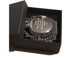 Best Man Geschenke, mit personalisierter Gravur, Maurer von London Taschenuhr in Geschenk-Box 18., 21., 40., 50., 60., Geburtstage, Ruhestand, Best Man, Hochzeiten, neuen Job