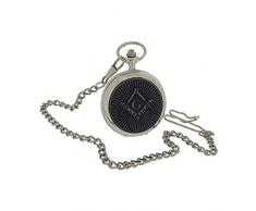BOXX Herren Freimaurer Taschenuhr mit 33 cm Uhrkette BOXX394