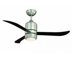 aireRyder Deckenventilator Loft Nickel mit Beleuchtung und Fernbedienung, schwarz, FN51134